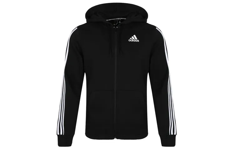 Adidas Jackets Men's Black Hooded Moderate Other