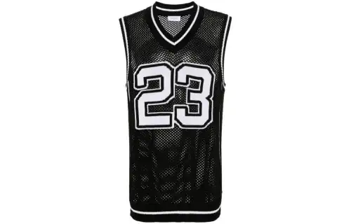 OFF WHITE Vest, Regular Fit Men's Black