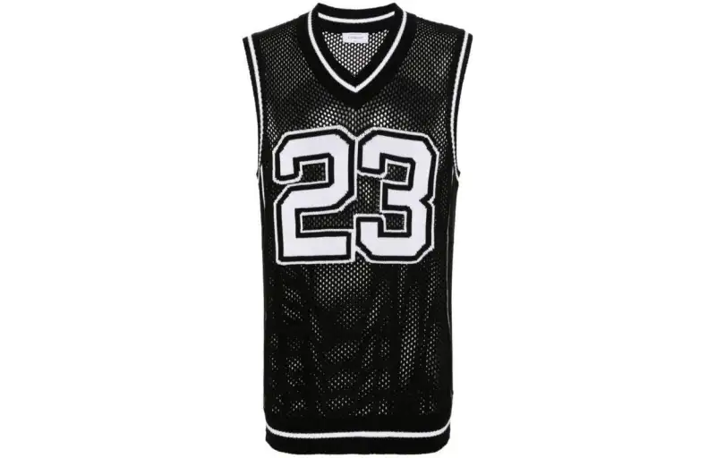 OFF WHITE Vest, Regular Fit Men's Black