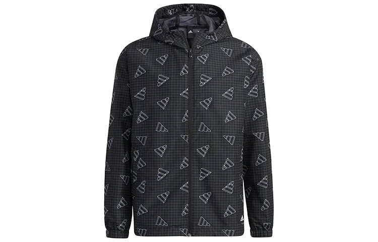 Adidas Jackets Men's Black Hooded (Non-detachable) Moderate