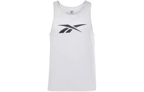 Reebok Tank Tops Men's Gray Crew Neck Moderate Straight Fit
