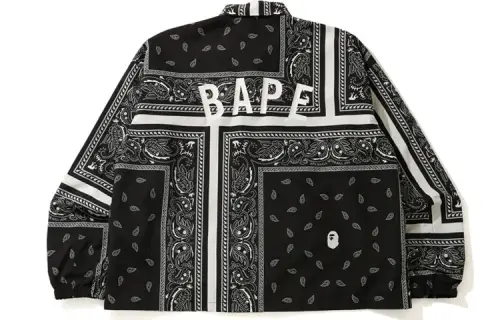 Bape Bandana Print Relaxed Coach Jacket