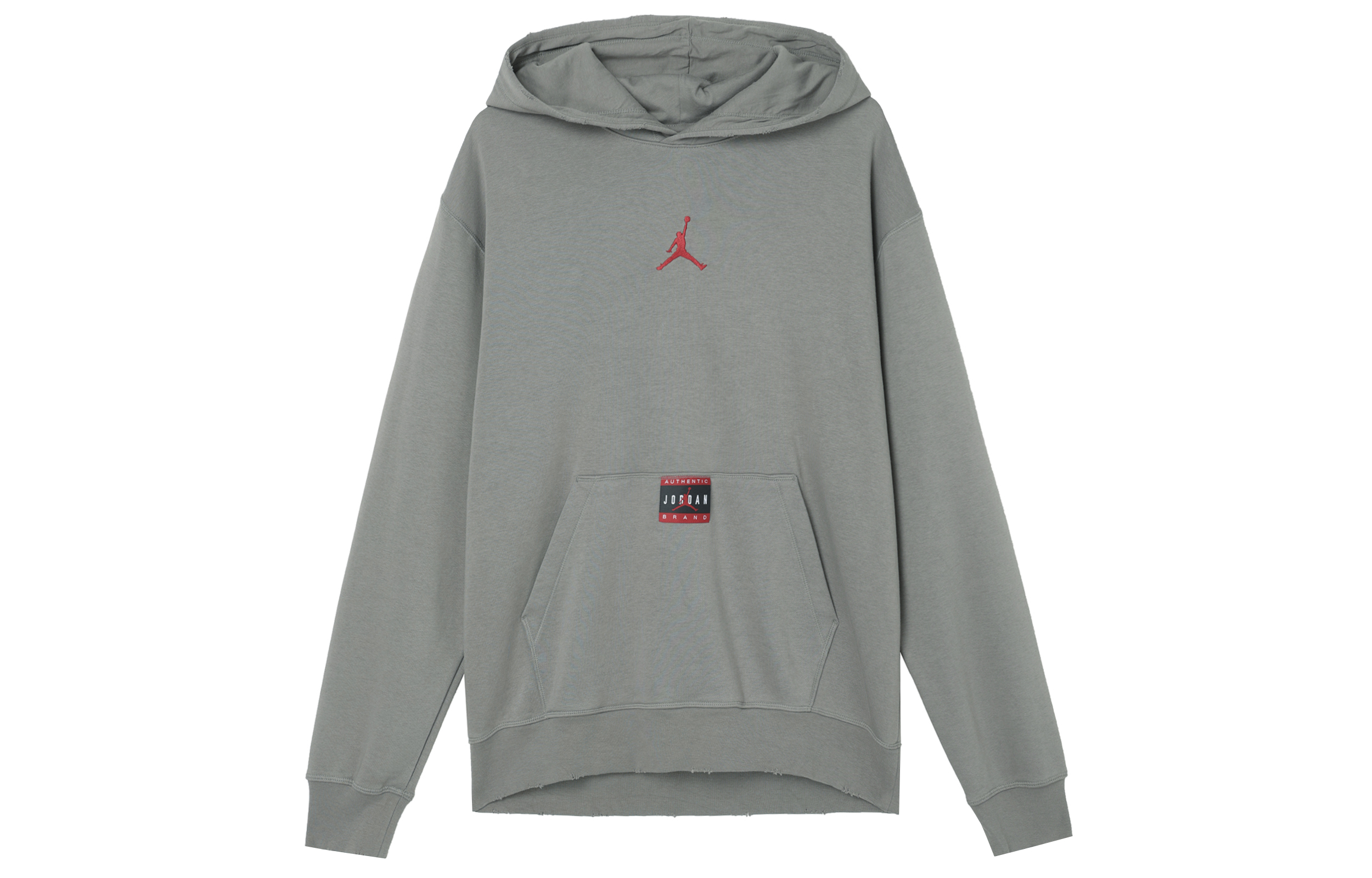 Мужское худи Jordan Jordan Brooklyn Fleece logo / (серо-синее с красным)