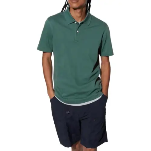 UNIQLO AIRism Polo Shirt Unisex Turquoise