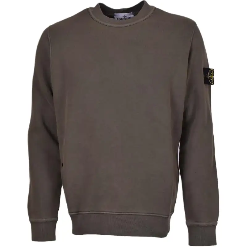 STONE ISLAND Logo Patch Crewneck Sweatshirt