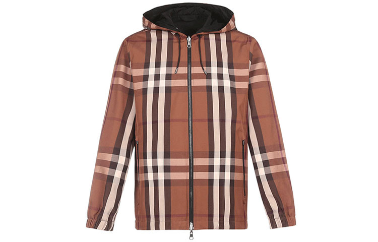 Мужская куртка Burberry (темно-коричневая) — фото 1