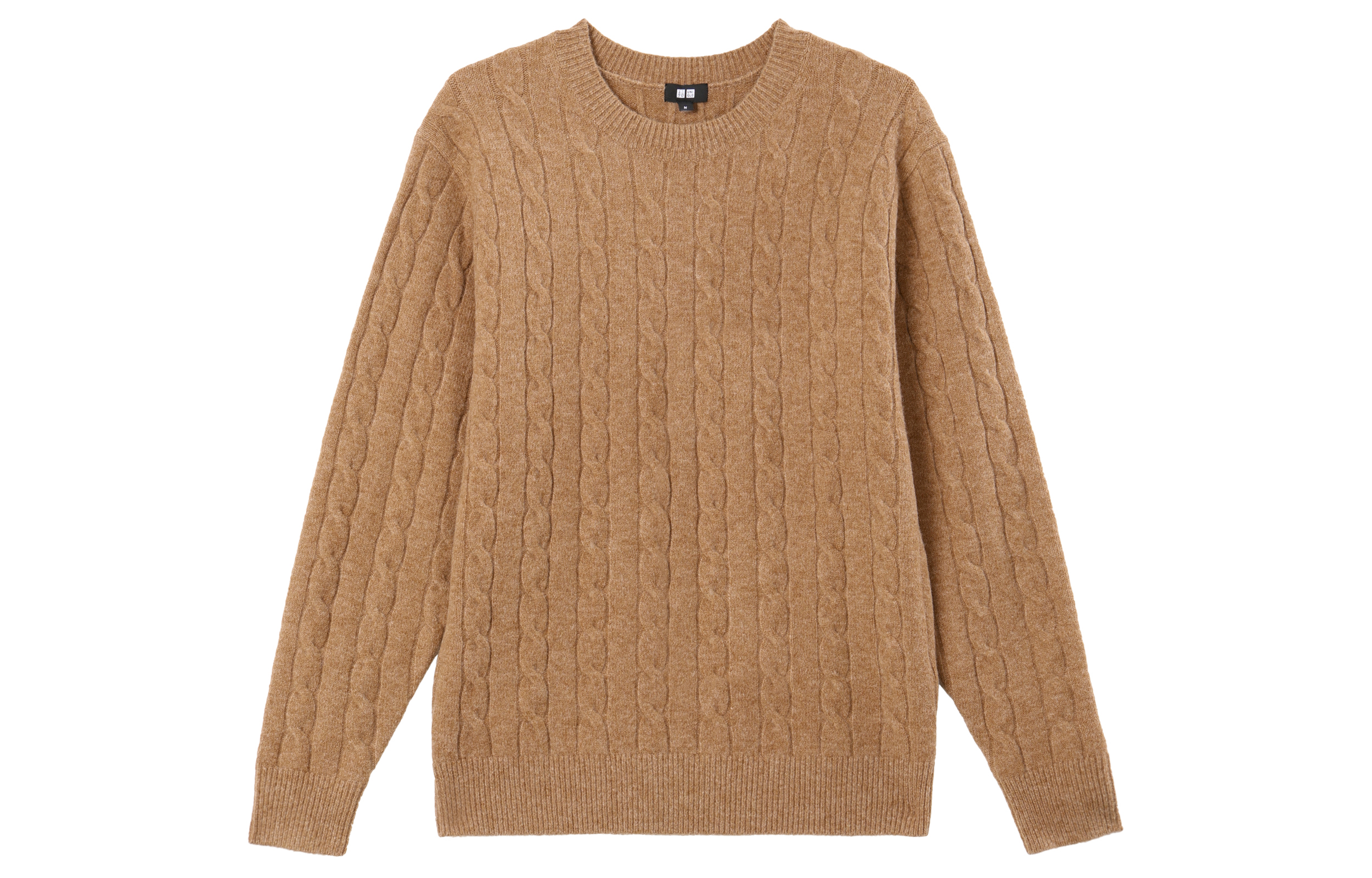 Мужской джемпер UNIQLO Шерсть (темно-бежевый)
