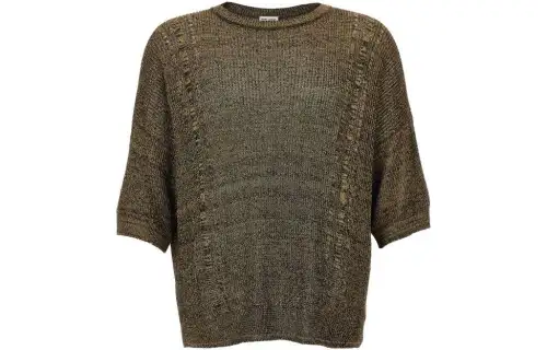 SAINT LAURENT Crewneck Short Sleeved T Shirt