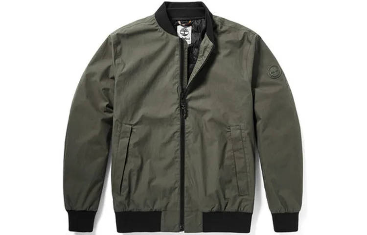 Timberland Jackets Men's Green Stand Collar Thickened Pilot