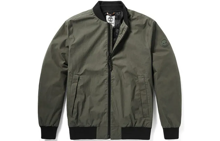 Timberland Jackets Men's Green Stand Collar Thickened Pilot