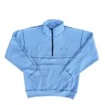 Jordan Sports Lifestyle Collection, Casual Fleece Lined Thermal Stand Collar Sweatshirt Men's Blue