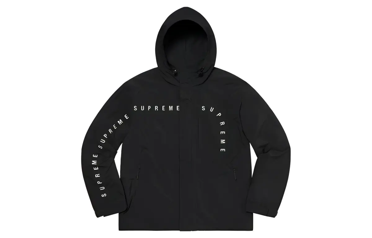 Supreme Curve Logos Ripstop Jacket