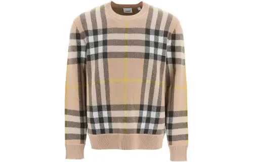 Burberry SS23 Sweater Men's Khaki 8054920 B2412