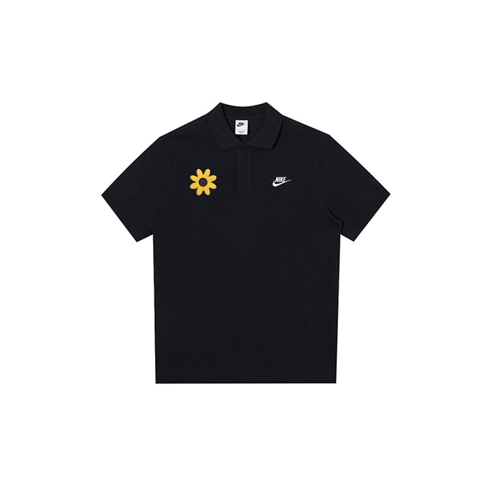 Nike, uniform, fresh black polo, custom-made, with short sleeve