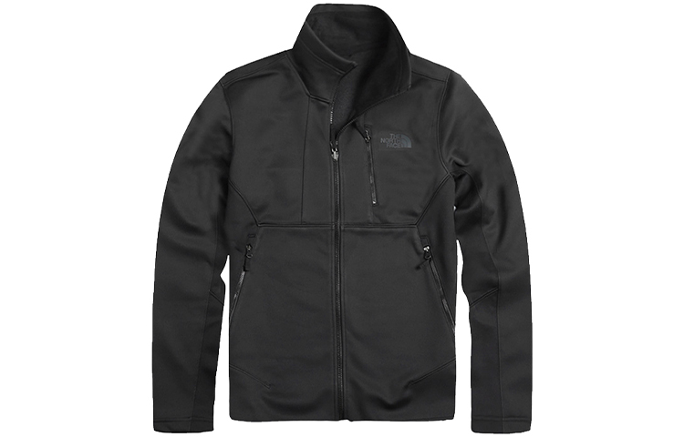 Мужская куртка The North Face Fleece (черная) — фото 1