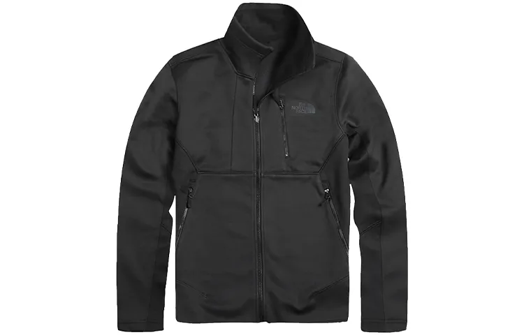 THE NORTH FACE Jackets Men's Black Stand Collar Moderate Straight Fit