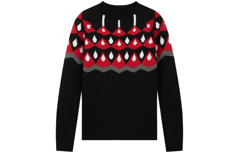 PRADA Sweaters Men's Black Crew Neck Moderate Other