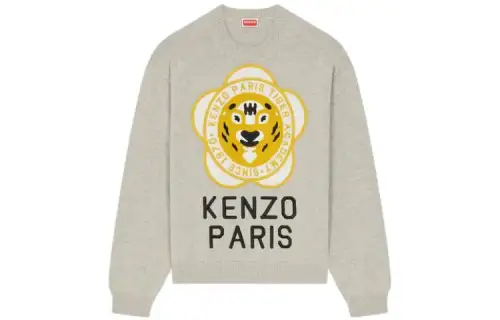 KENZO Logo Embroidered Crewneck Sweater