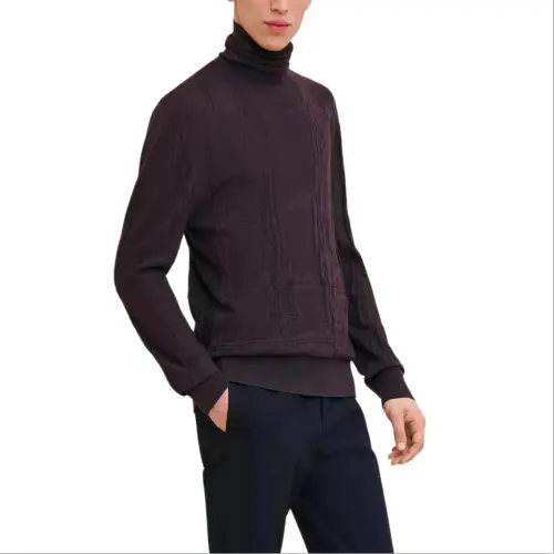 HERMES Sweater Men's Garnet Red