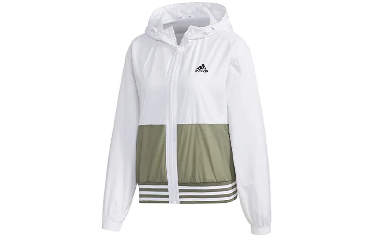 Adidas Jackets Women's White Hooded Moderate Other