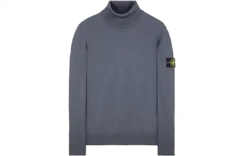 STONE ISLAND Sweaters Men's Gray Turtleneck Moderate Other