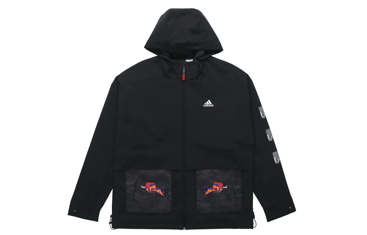 Adidas CNY Jackets Men's Black Hooded Moderate Other