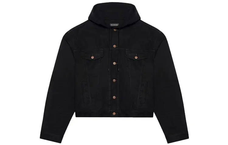 Balenciaga Hooded Denim Jacket