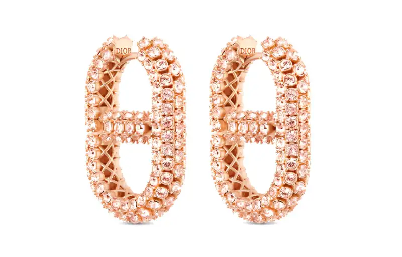 DIOR 30 Montaigne Earrings Women's Pink