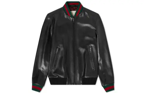 【Previous Season】Web-detail leather jacket