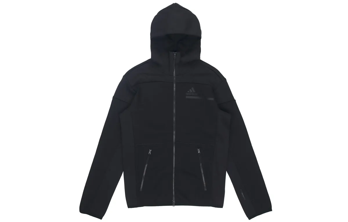 Adidas Jackets Men's Black Hooded Moderate Other