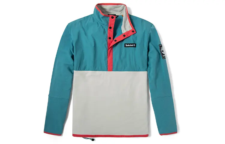 Timberland Jackets Men's Blue Gray Multicolor Stand Collar Moderate Other