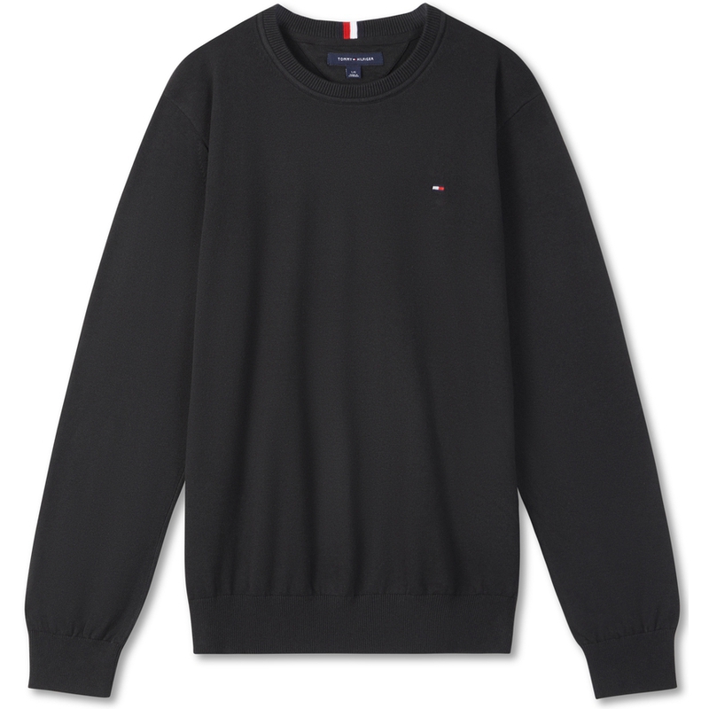 Tommy Hilfiger Универсальный чистый хлопок для отдыха Простая однотонная рубашка приталенного цвета трикотажный Рубашка мужской стиль