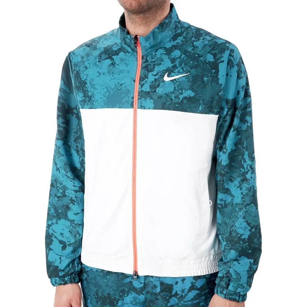 Nike Jackets Men's Abyss Green Stand Collar Moderate Other