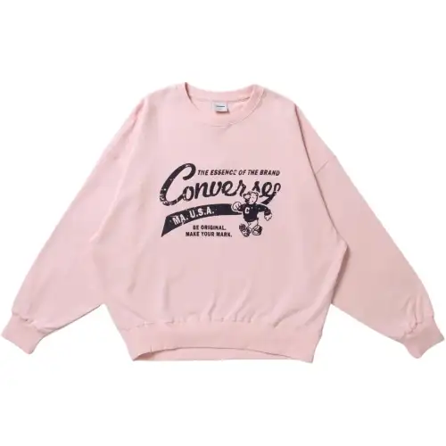 Converse Flocky Bear PO Sweatshirt Unisex Pink
