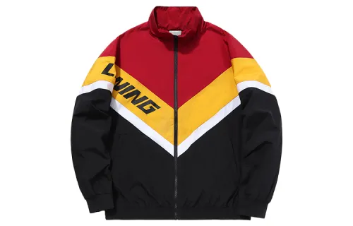 Li Ning Jackets Men's New Standard Black Stand Collar Moderate Other
