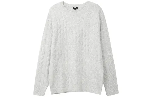 UNIQLO Knitwear Men's Light Gray