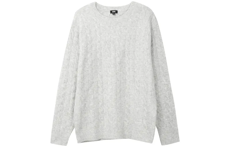 UNIQLO Knitwear Men's Light Gray