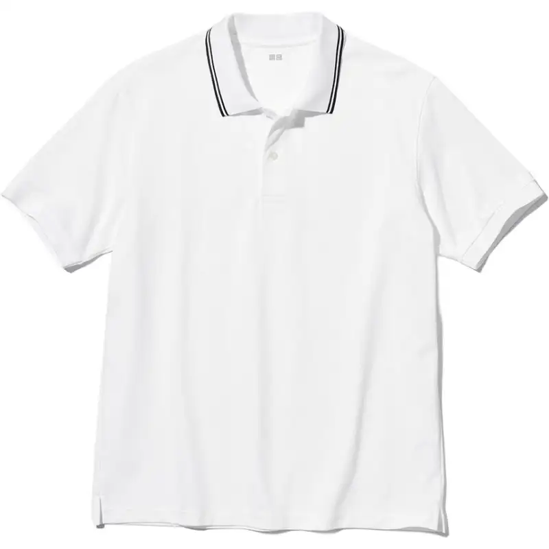 UNIQLO Polo Shirts Unisex White Polo Collar Moderate Other