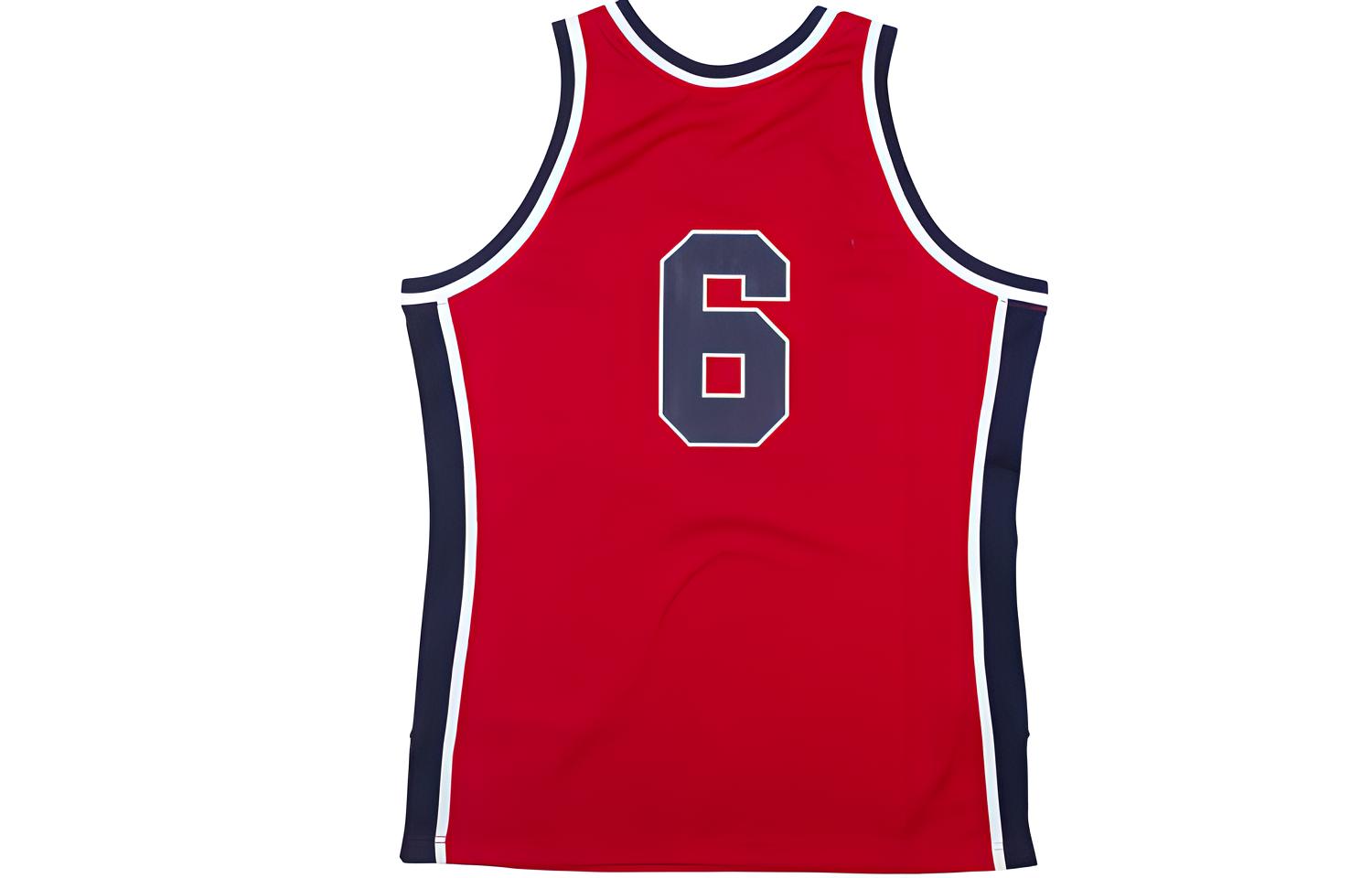 Mitchell Ness Basketball Jersey Unisex Red