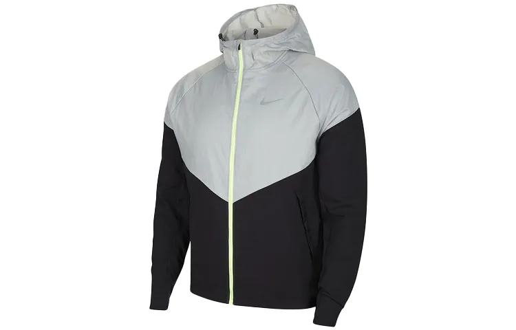 Nike Jackets Men's Black Gray Hooded Moderate Other