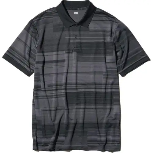 UNIQLO Polo Shirts Unisex Polo Collar Moderate Straight Fit