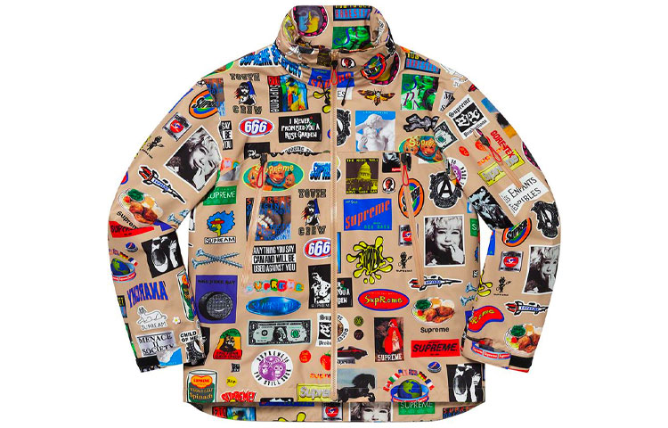 Куртка Supreme GORE-TEX Stickers Shell Jacket (разноцветная)