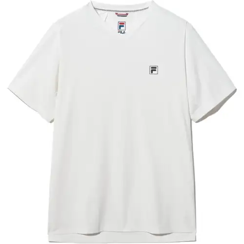 FILA T Shirts Men's White V Neck