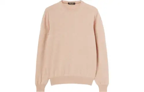Loro Piana Sweaters Men's Pink Crew Neck Moderate Other