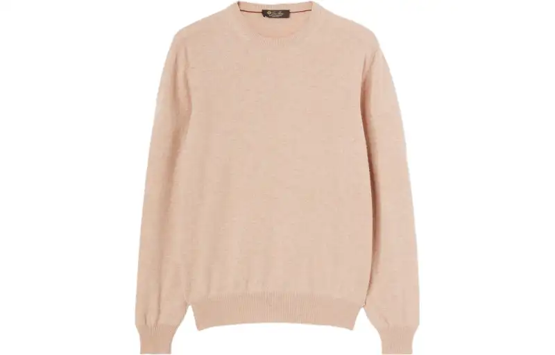 Loro Piana Sweaters Men's Pink Crew Neck Moderate Other