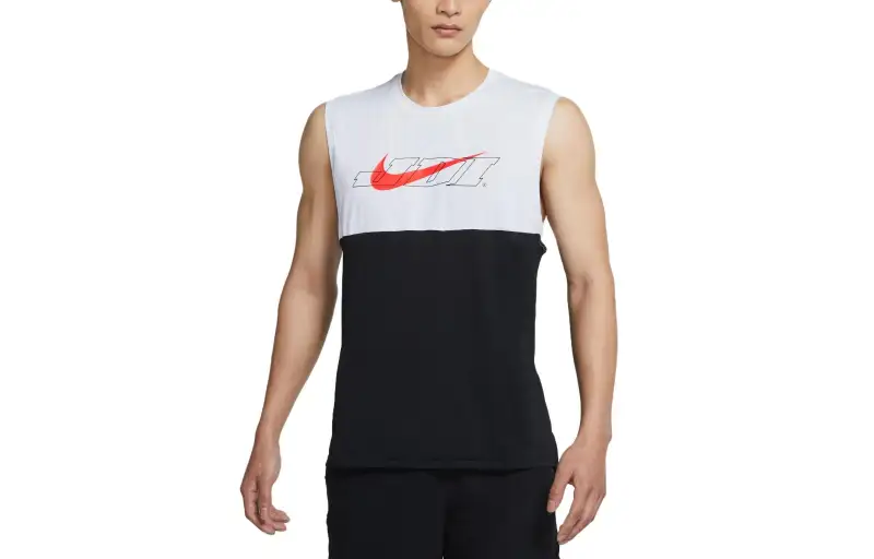 Nike Dri Fit Tank Top Men's Black/Bright Dark Red