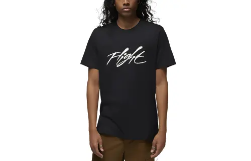 Jordan T Shirts Men's Black Crew Neck Moderate