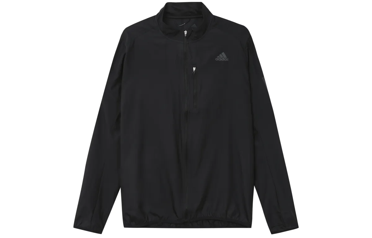 Adidas Jackets Men's Black Stand Collar Moderate Other