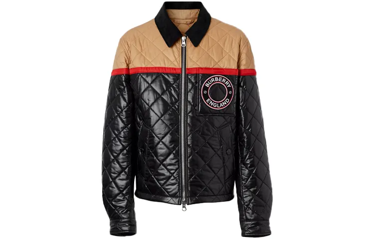 Burberry Colour Block Recycled Nylon Harrington Jacket