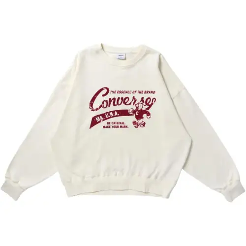 Converse Flocky Bear PO Sweatshirt Unisex Ivory